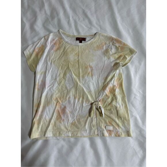 7 for All Mankind Tie-Dye Crop Top - Picture 1 of 3